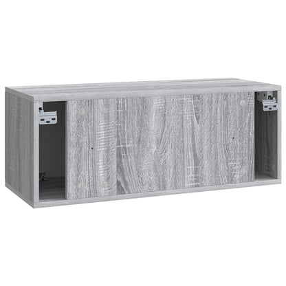 Mobile Porta TV da Muro Grigio Sonoma 78,5 x 31 x 30 cm | homemem39