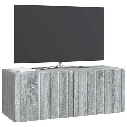 Mobile Porta TV da Muro Grigio Sonoma 78,5 x 31 x 30 cm | homemem39