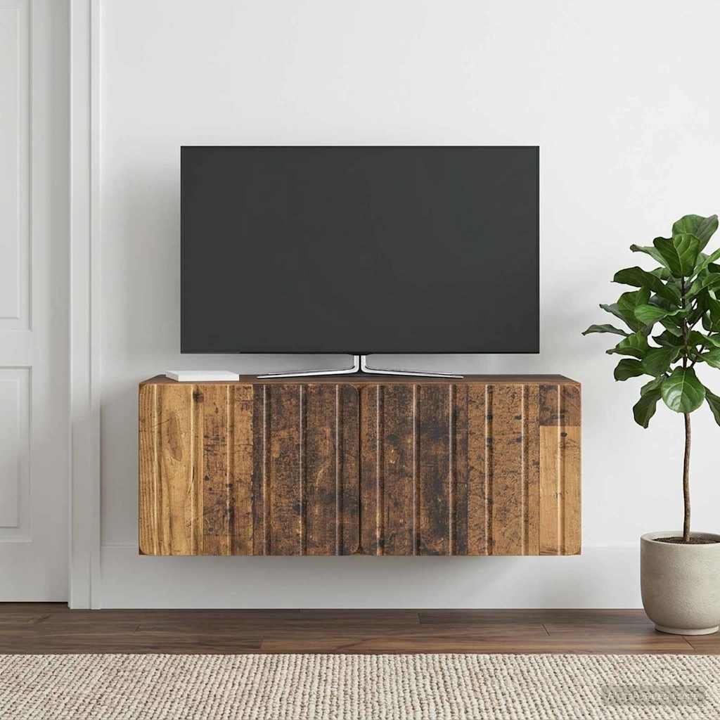 Mobile Porta TV da Muro Legno antico 78,5 x 31 x 30 cm