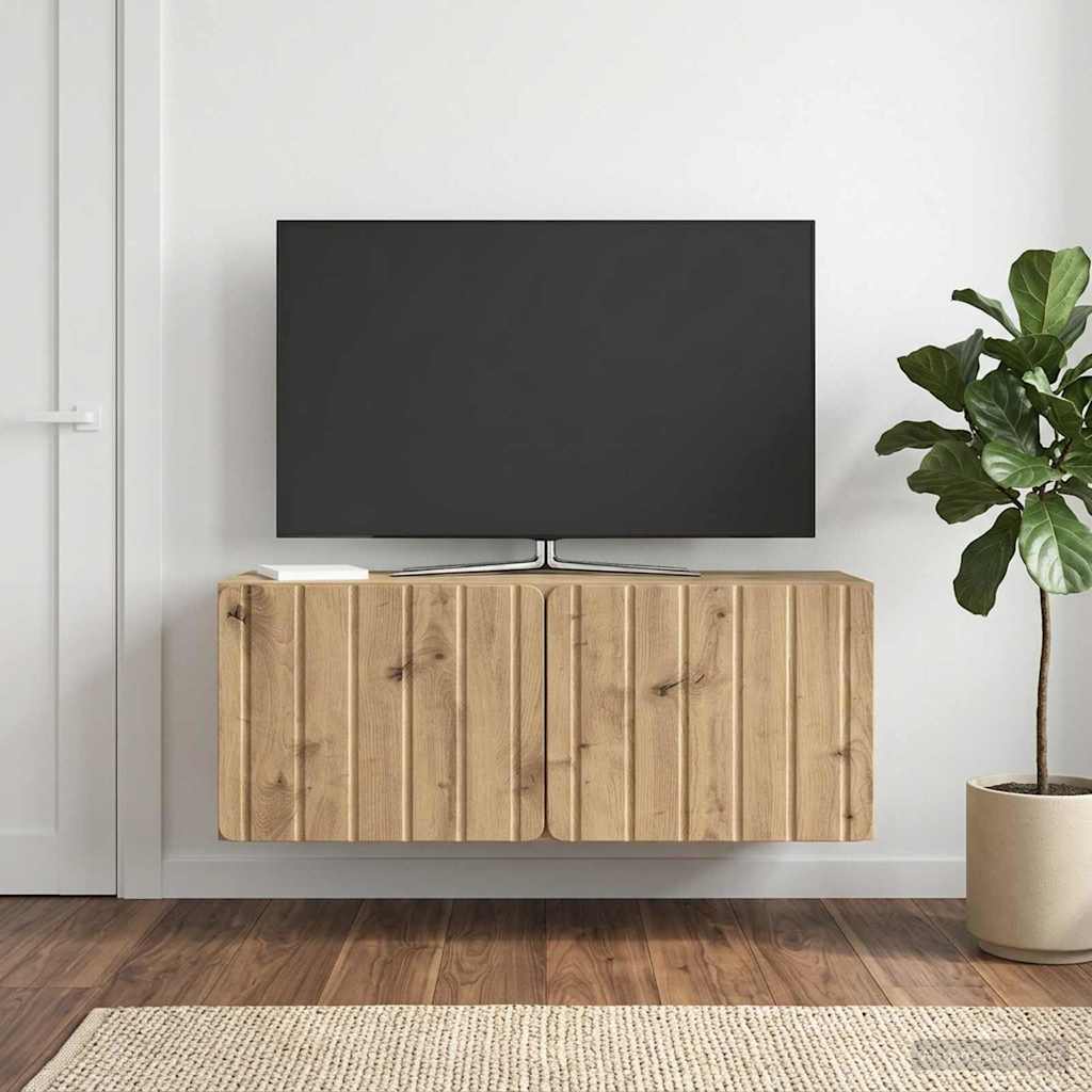 Mobile Porta TV da Muro 78,5 x 31 x 30 cm Rovere Artigianale