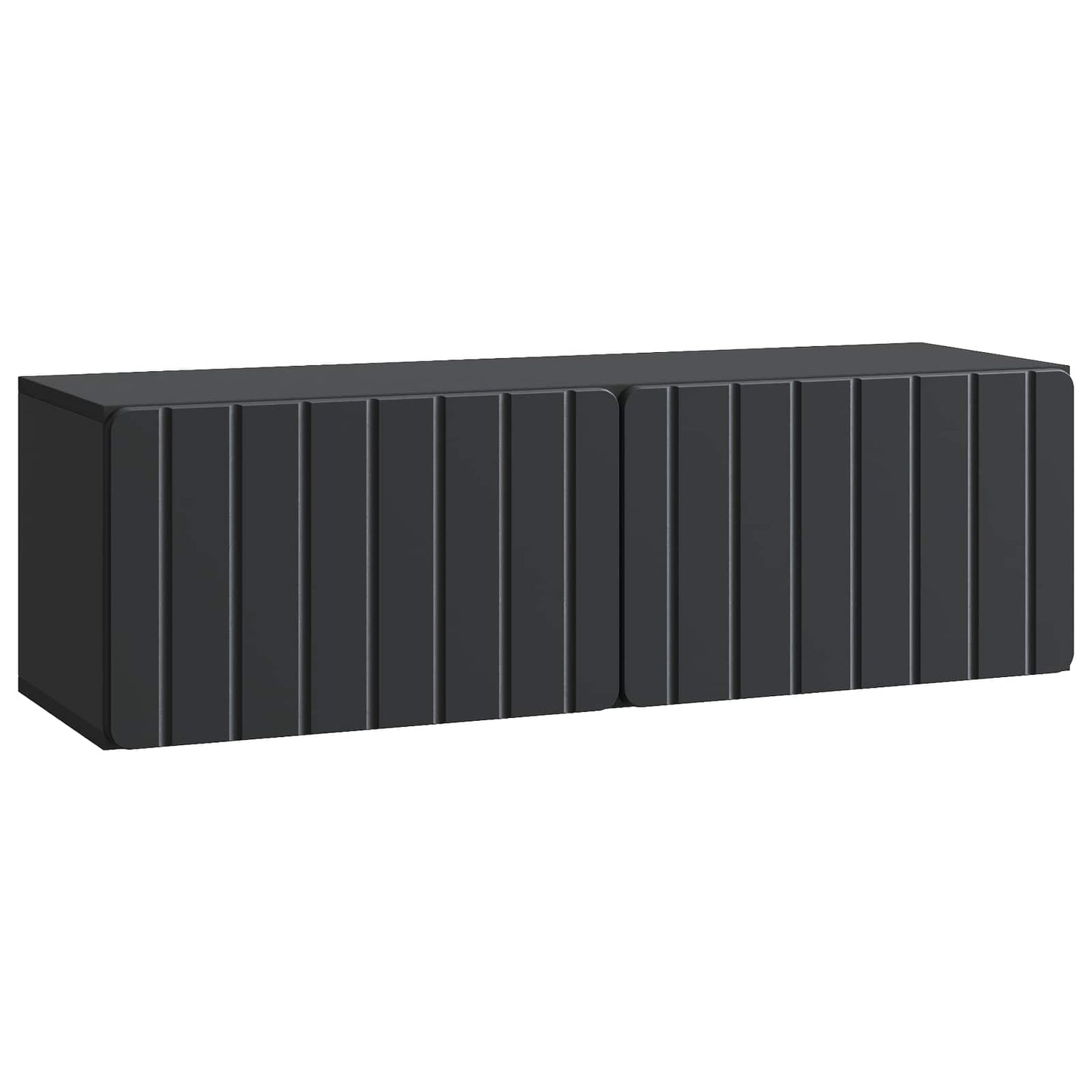 Mobile Porta TV da Muro Montaggio a parete Nero 98 x 31 x 30 cm | homemem39