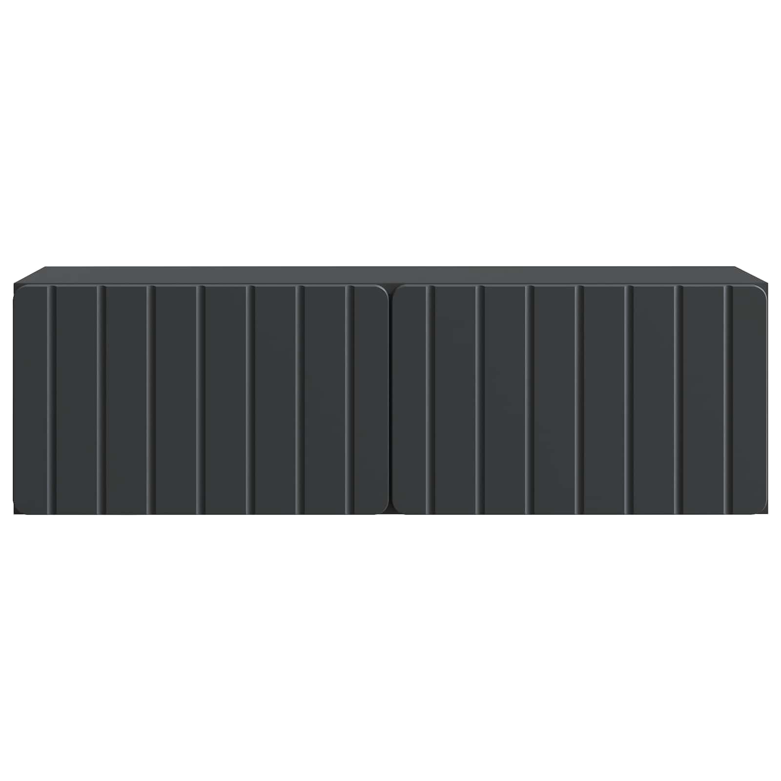 Mobile Porta TV da Muro Montaggio a parete Nero 98 x 31 x 30 cm | homemem39