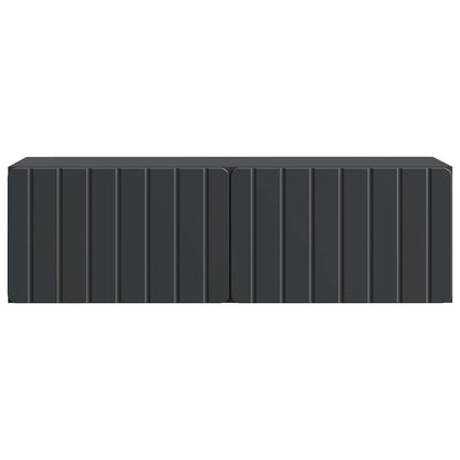 Mobile Porta TV da Muro Montaggio a parete Nero 98 x 31 x 30 cm | homemem39