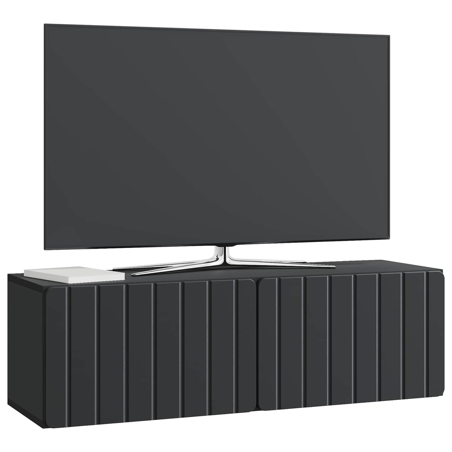 Mobile Porta TV da Muro Montaggio a parete Nero 98 x 31 x 30 cm | homemem39