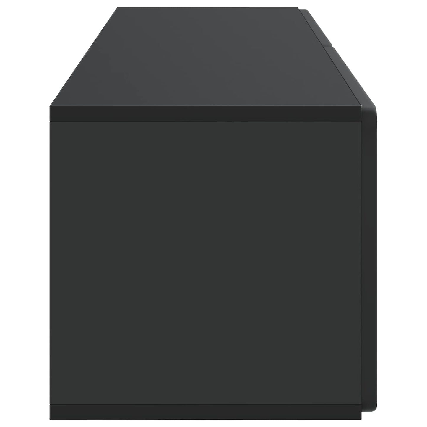 Mobile Porta TV da Muro Montaggio a parete Nero 98 x 31 x 30 cm | homemem39