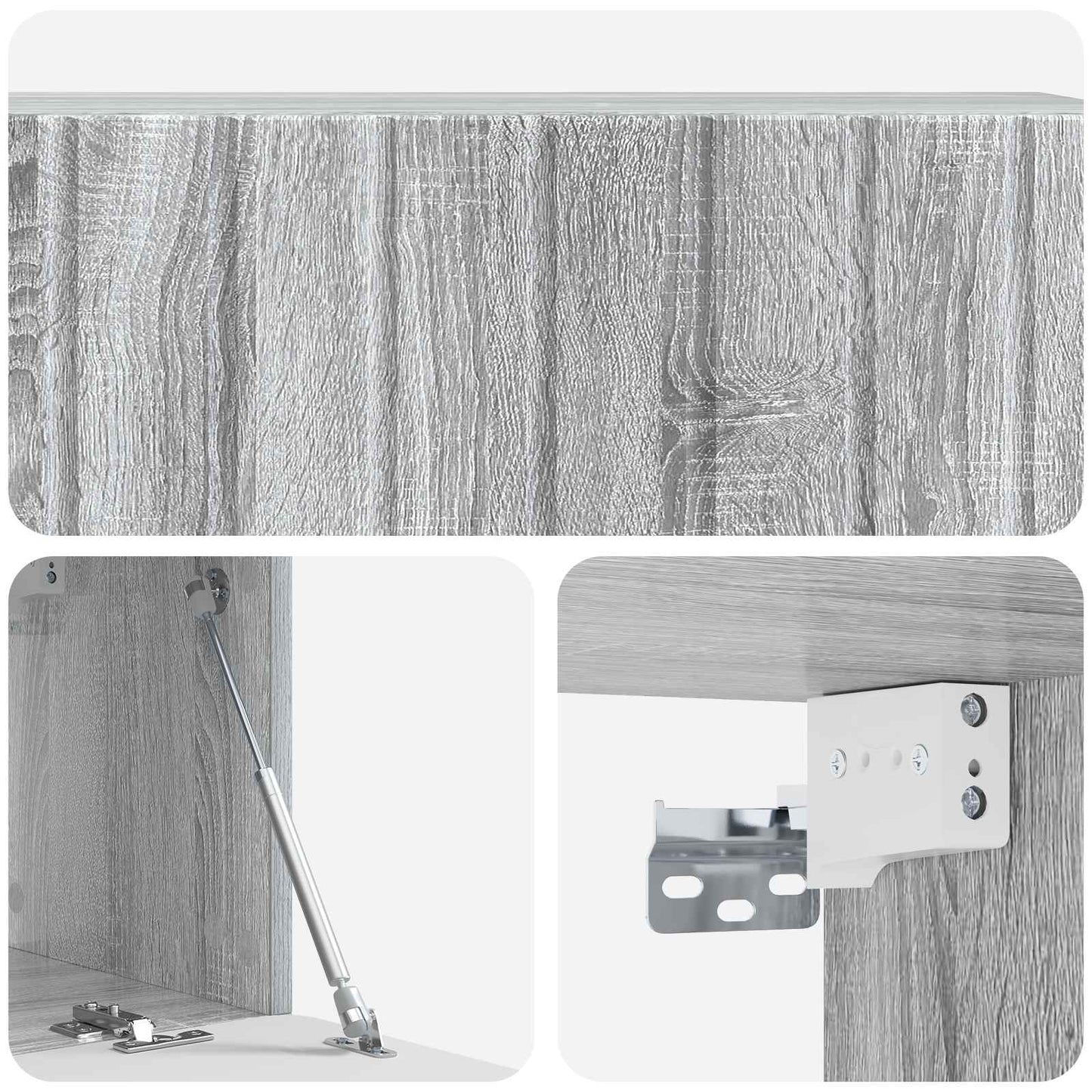 Mobile Porta TV da Muro Grigio Sonoma 98 x 31 x 30 cm | homemem39