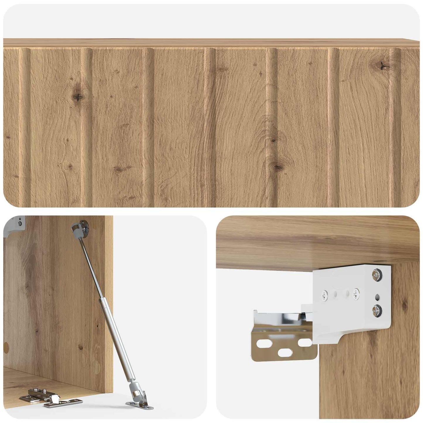Mobile Porta TV da Muro Rovere Artigianale 98 x 31 x 30 cm | homemem39