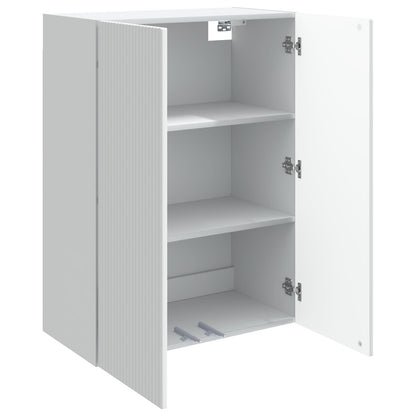 Mobiletto a muro Bianco 66 x 34,5 x 90 cm Legno ingegnerizzato | homemem39