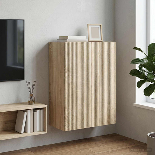 Mobiletto a muro Rovere Sonoma 66 x 34,5 x 90 cm | homemem39