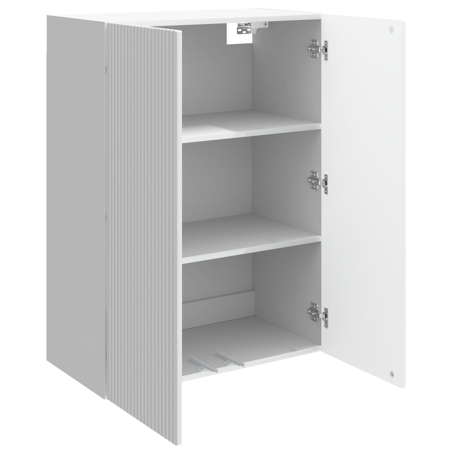 Mobiletto a muro Bianco Lucido 66 x 34,5 x 90 cm