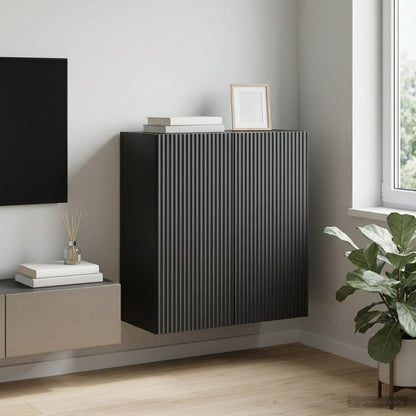 Mobiletto a muro Nero 59 x 31 x 60 cm Legno ingegnerizzato | homemem39