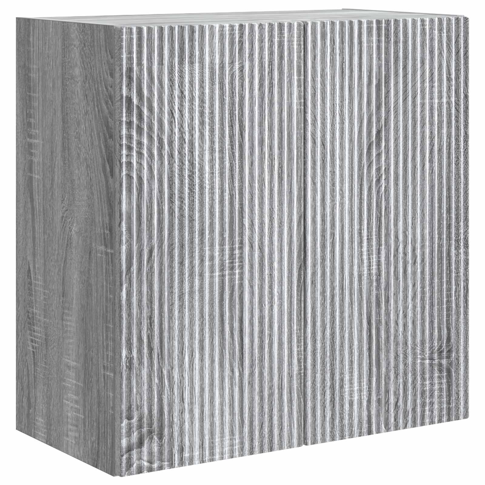 Mobiletto a muro Sonoma grigio 59 x 31 x 60 cm | homemem39