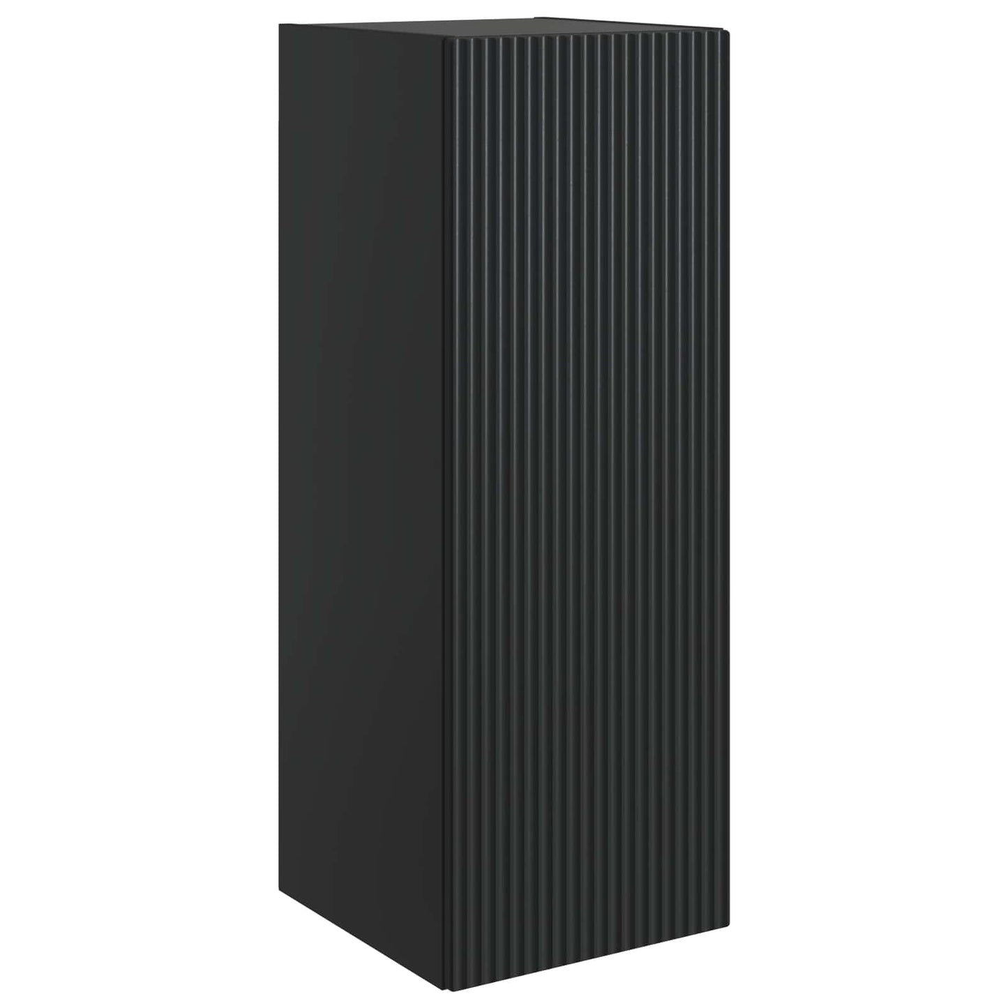 Mobiletto a muro Nero 33 x 34,5 x 90 cm Legno ingegnerizzato | homemem39
