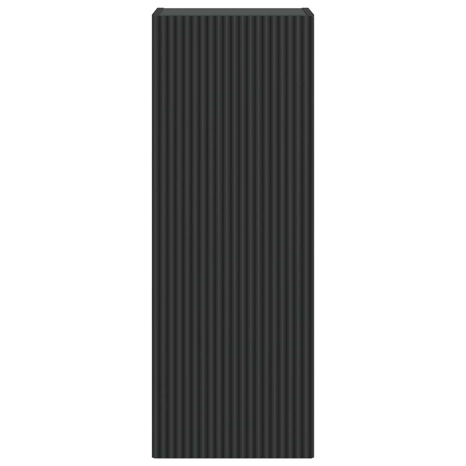 Mobiletto a muro Nero 33 x 34,5 x 90 cm Legno ingegnerizzato | homemem39