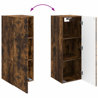 Mobiletto a muro Rovere Fumo 33 x 34,5 x 90 cm | homemem39