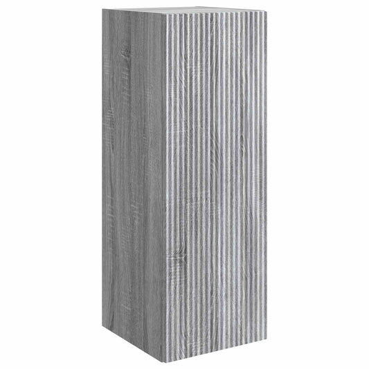 Mobiletto a muro Sonoma grigio 33 x 34,5 x 90 cm | homemem39