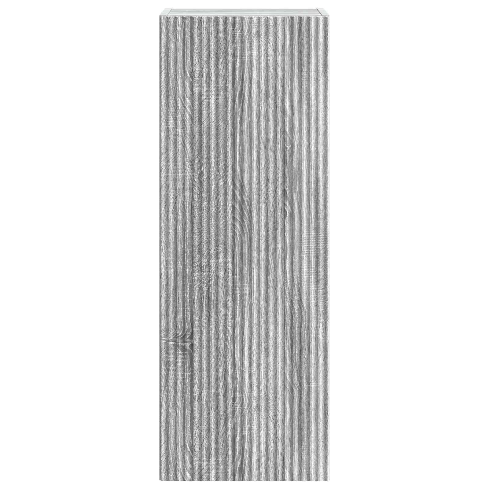 Mobiletto a muro Sonoma grigio 33 x 34,5 x 90 cm | homemem39