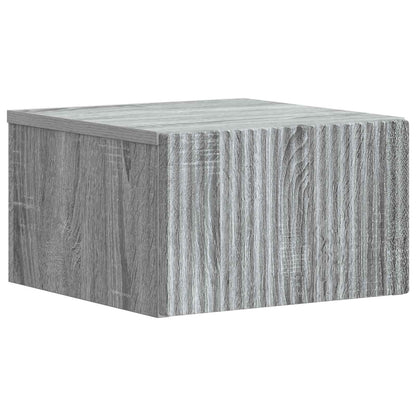 Mobiletto da notte a muro Grigio Sonoma 33 x 34,5 x 20 cm | homemem39