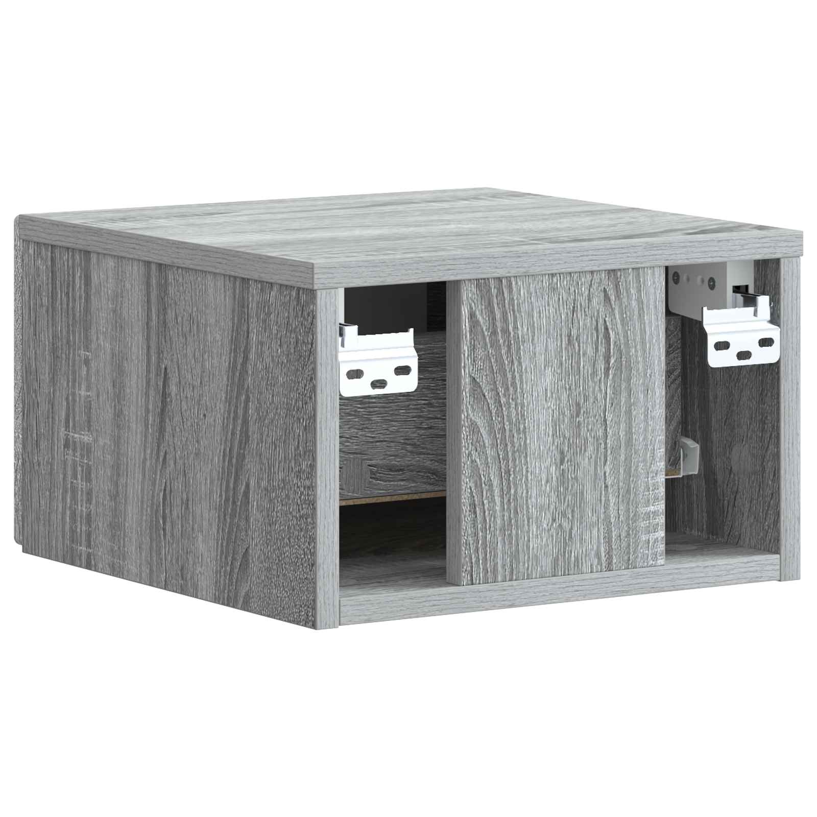 Mobiletto da notte a muro Grigio Sonoma 33 x 34,5 x 20 cm | homemem39