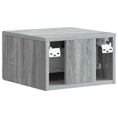 Mobiletto da notte a muro Grigio Sonoma 33 x 34,5 x 20 cm | homemem39