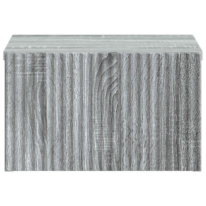 Mobiletto da notte a muro Grigio Sonoma 33 x 34,5 x 20 cm | homemem39
