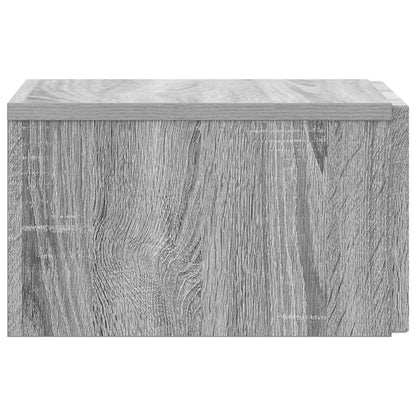 Mobiletto da notte a muro Grigio Sonoma 33 x 34,5 x 20 cm | homemem39