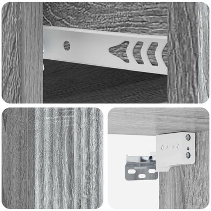 Mobiletto da notte a muro 2 pcs Grigio Sonoma 33 x 34,5 x 20 cm | homemem39
