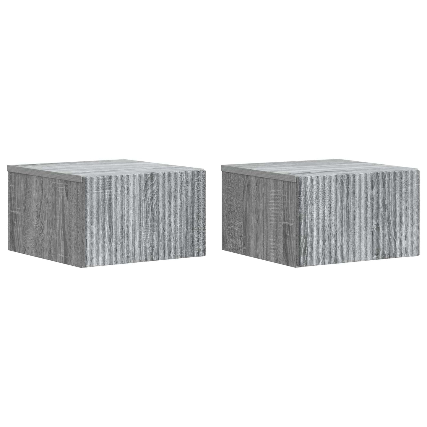 Mobiletto da notte a muro 2 pcs Grigio Sonoma 33 x 34,5 x 20 cm | homemem39