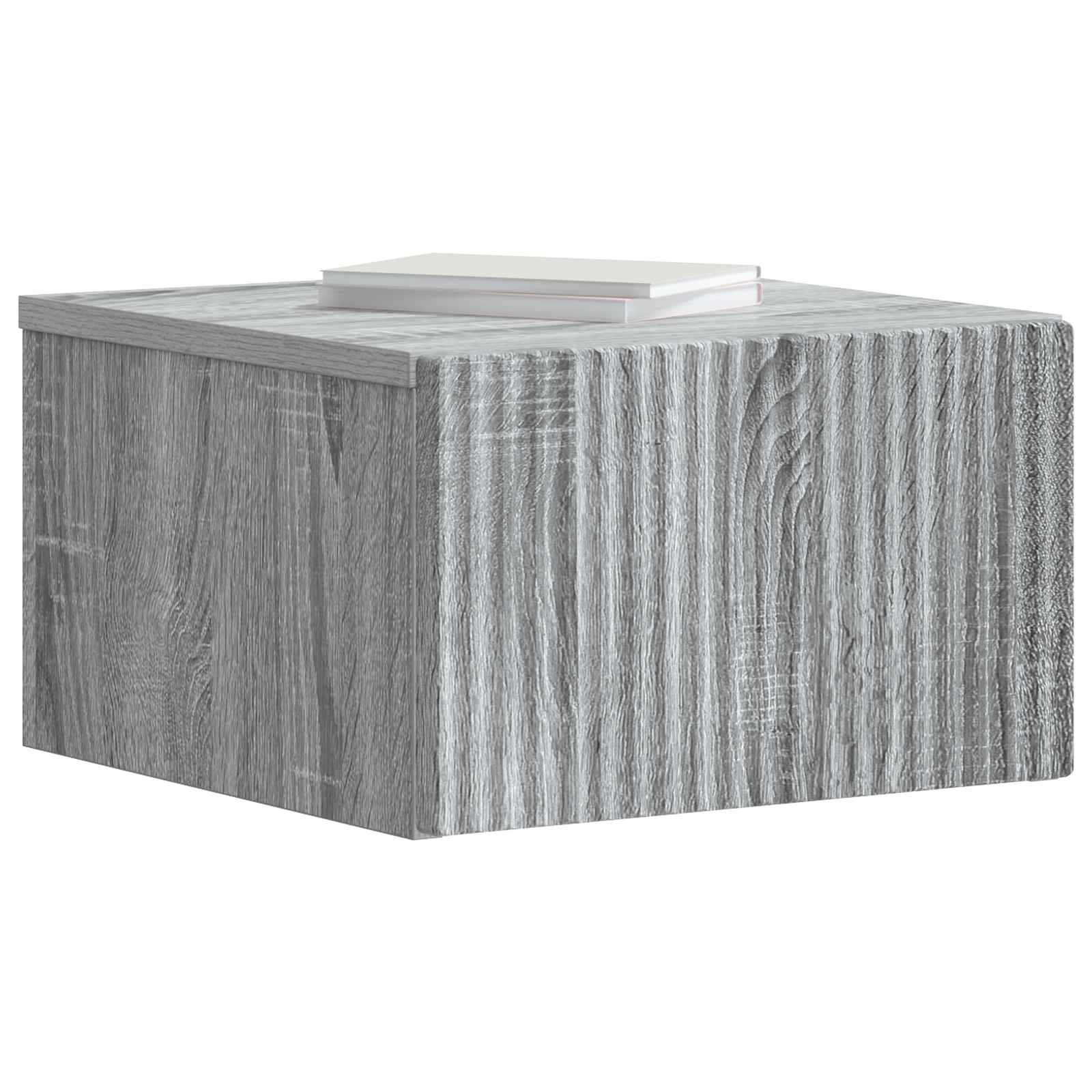 Mobiletto da notte a muro 2 pcs Grigio Sonoma 33 x 34,5 x 20 cm | homemem39