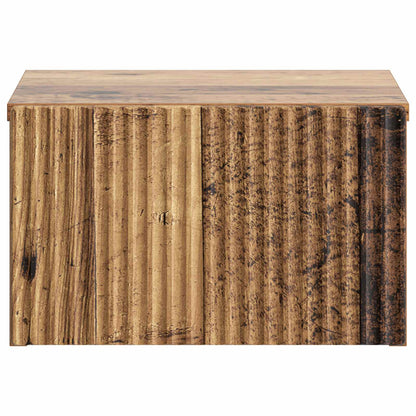 Mobiletto da notte a muro 2 pcs Legno antico 33 x 34,5 x 20 cm | homemem39