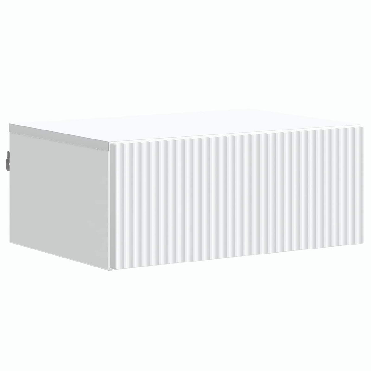 Mobiletto da notte a muro con cassetto Bianco 49 x 34,5 x 20 cm | homemem39