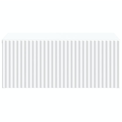 Mobiletto da notte a muro con cassetto Bianco 49 x 34,5 x 20 cm | homemem39