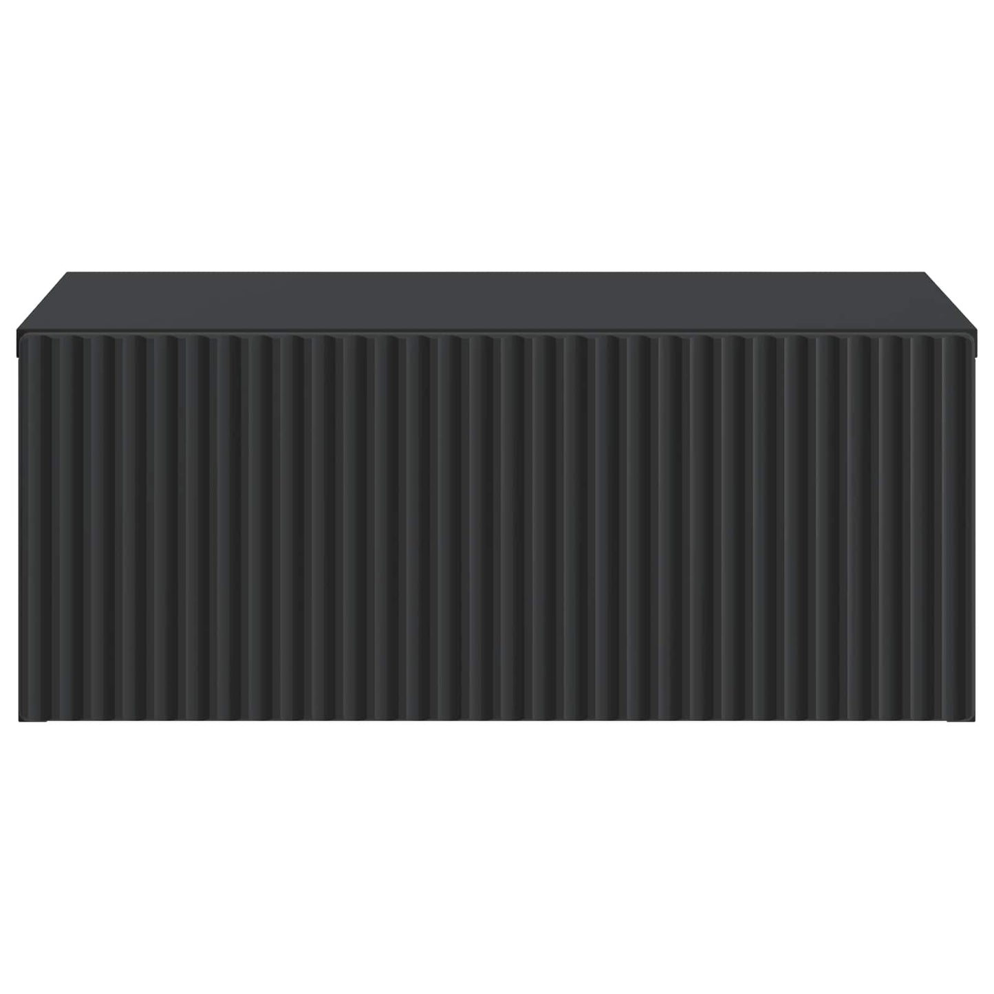 Mobiletto da notte a muro 2 pcs Nero 49 x 34,5 x 20 cm | homemem39