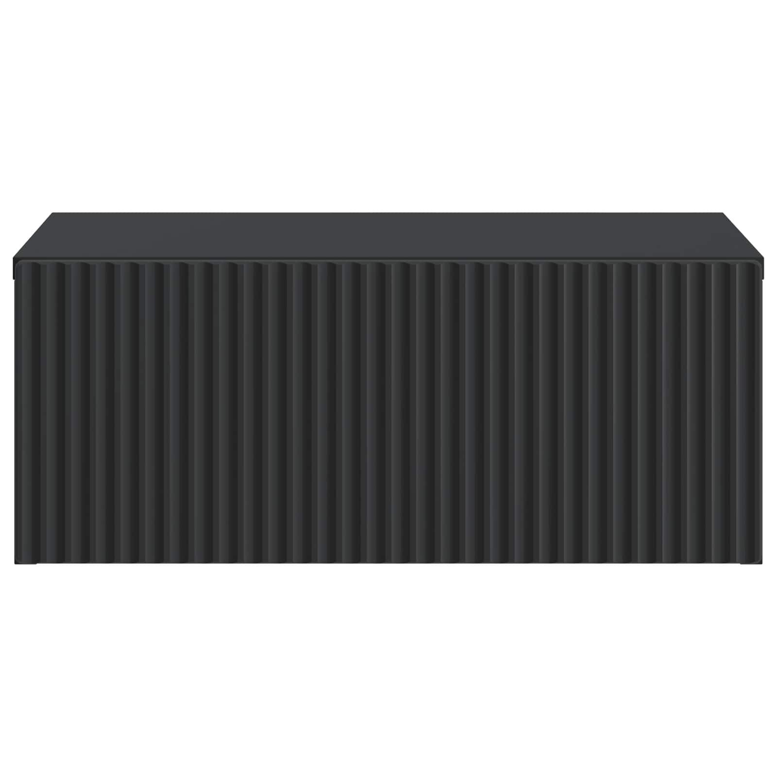 Mobiletto da notte a muro 2 pcs Nero 49 x 34,5 x 20 cm | homemem39