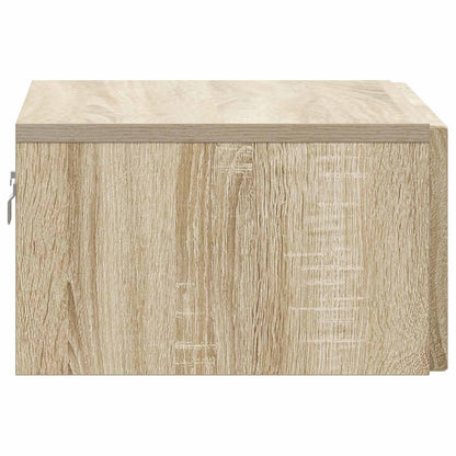 Mobiletto da notte a muro Rovere Sonoma 49 x 34,5 x 20 cm | homemem39