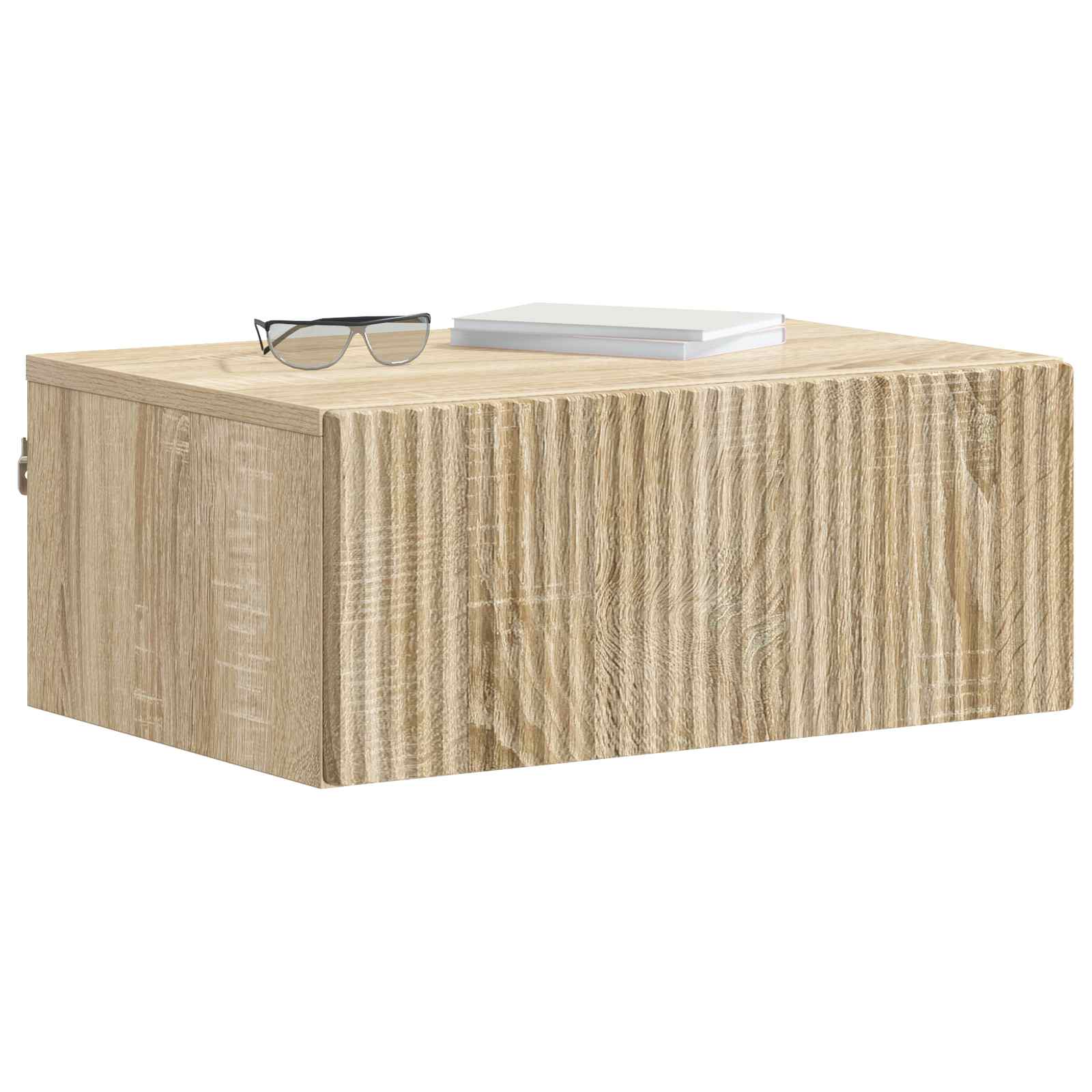 Mobiletto da notte a muro 2 pcs Rovere Sonoma 49 x 34,5 x 20 cm | homemem39