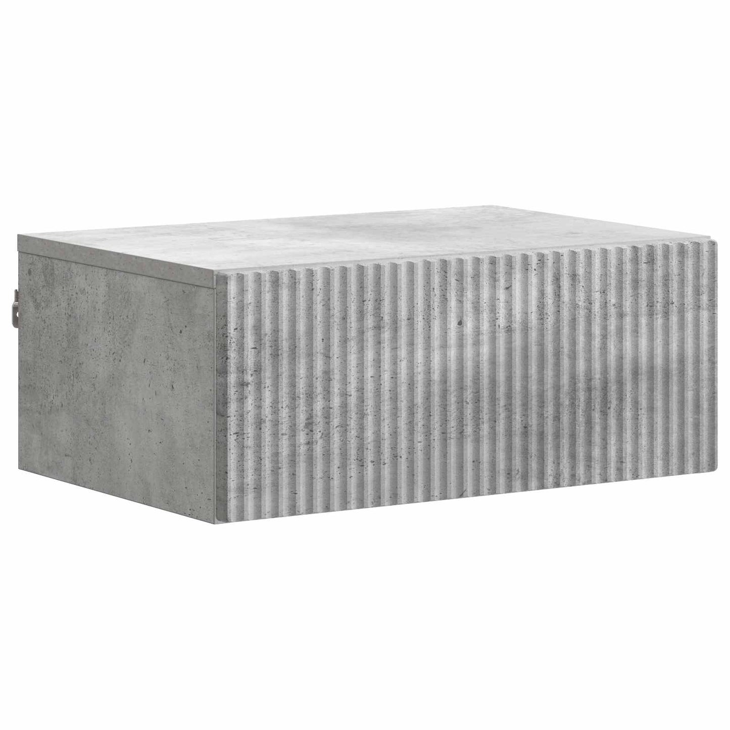 Mobiletto da notte a muro Grigio Cemento 49 x 34,5 x 20 cm | homemem39