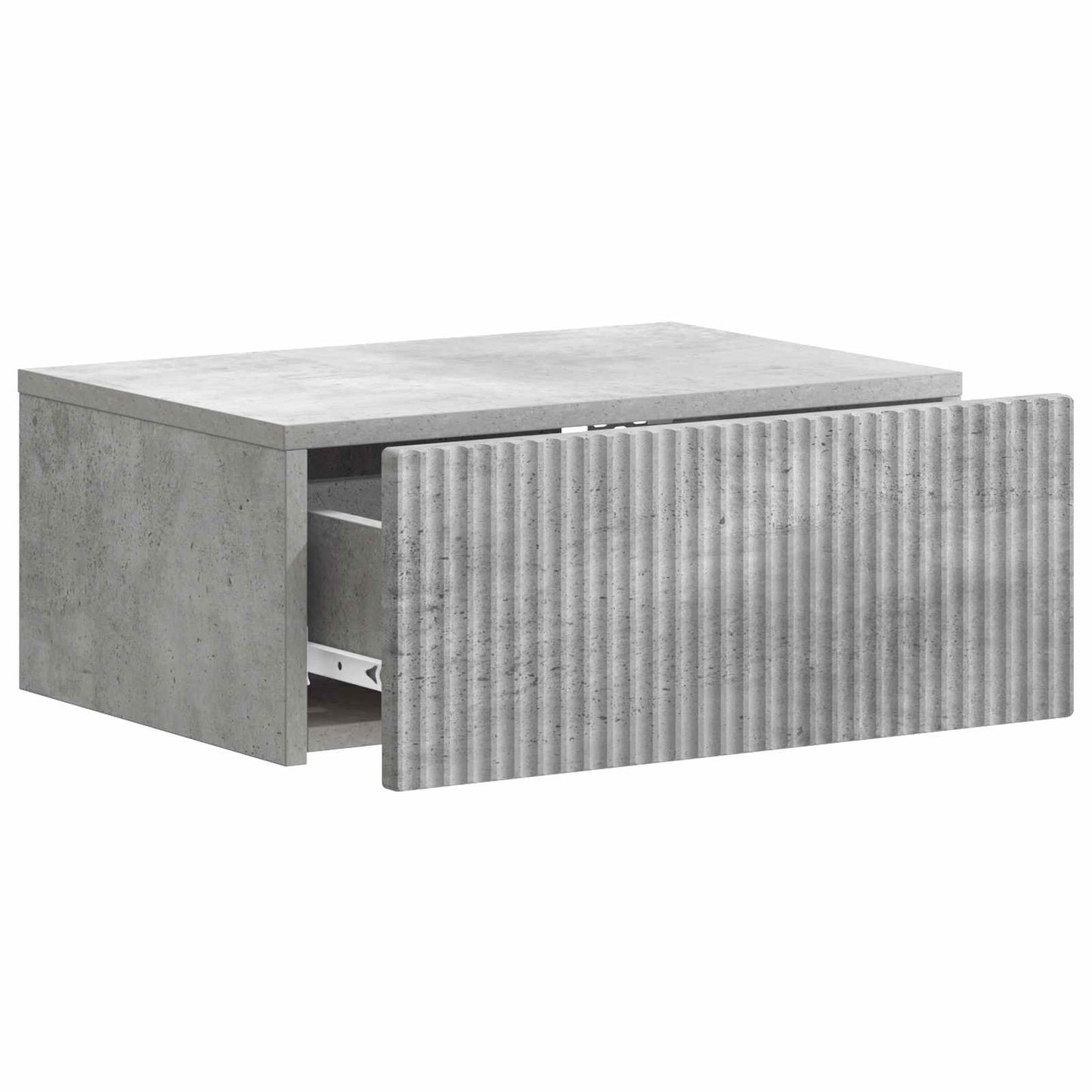 Mobiletto da notte a muro Grigio Cemento 49 x 34,5 x 20 cm | homemem39