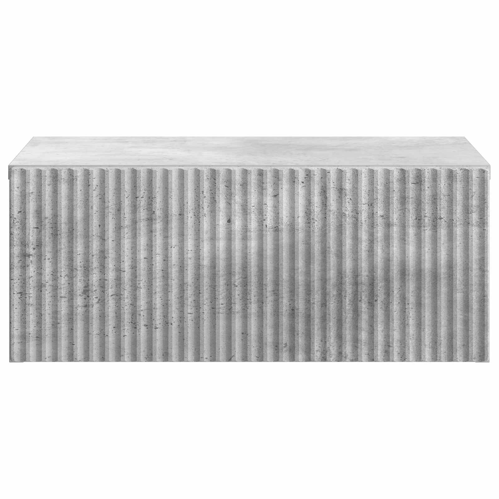 Mobiletto da notte a muro con cassetto 2 pcs Grigio Cemento | homemem39