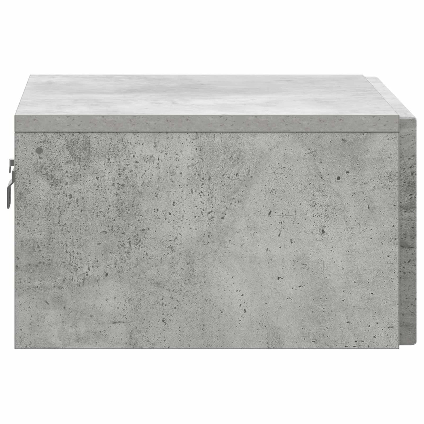 Mobiletto da notte a muro con cassetto 2 pcs Grigio Cemento | homemem39