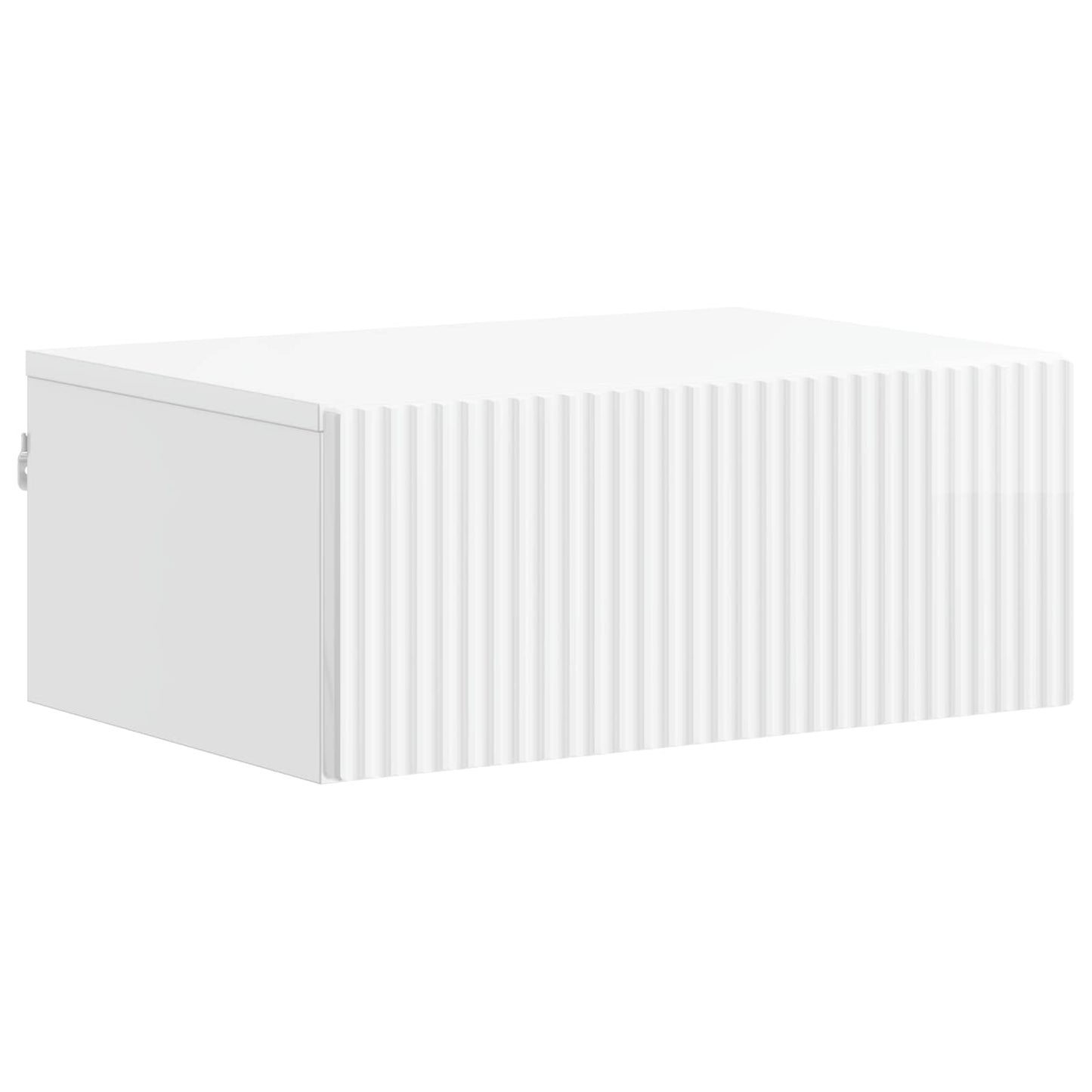 Mobiletto da notte a muro 2 pcs Bianco Lucido 49 x 34,5 x 20 cm | homemem39