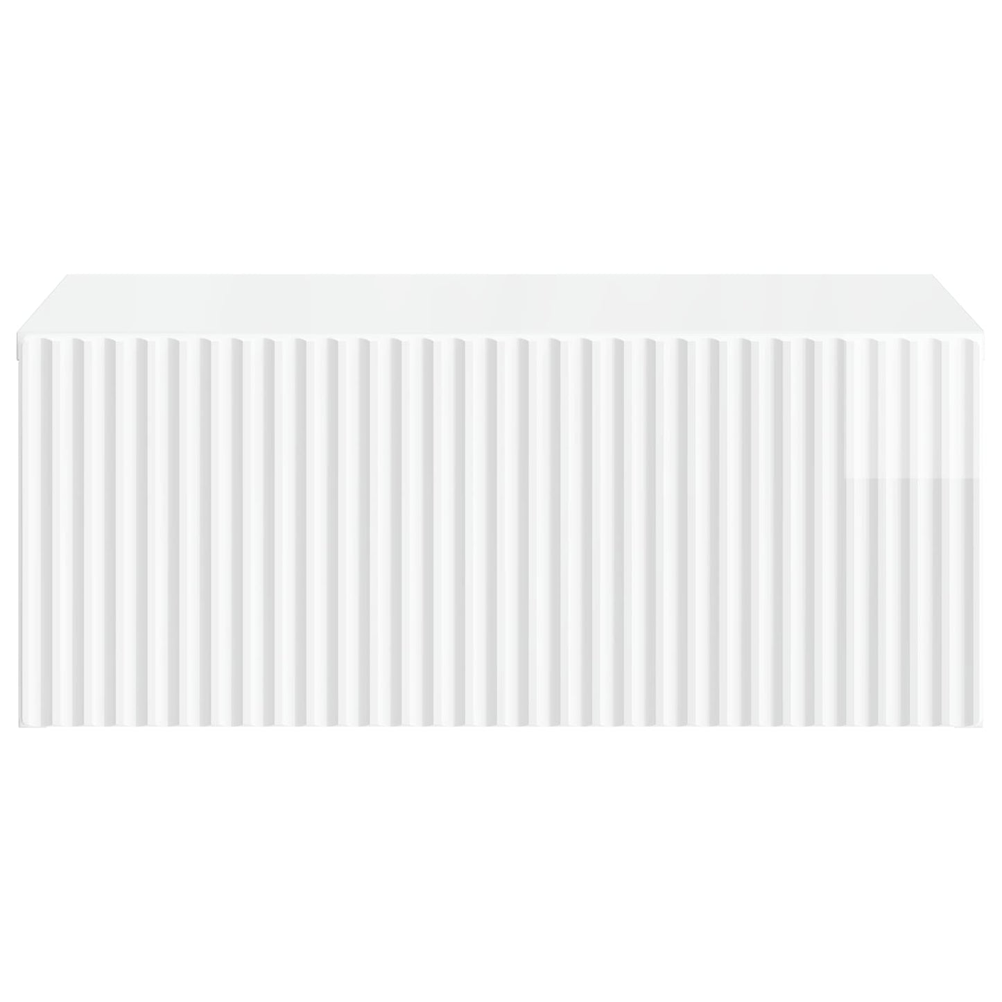 Mobiletto da notte a muro 2 pcs Bianco Lucido 49 x 34,5 x 20 cm | homemem39