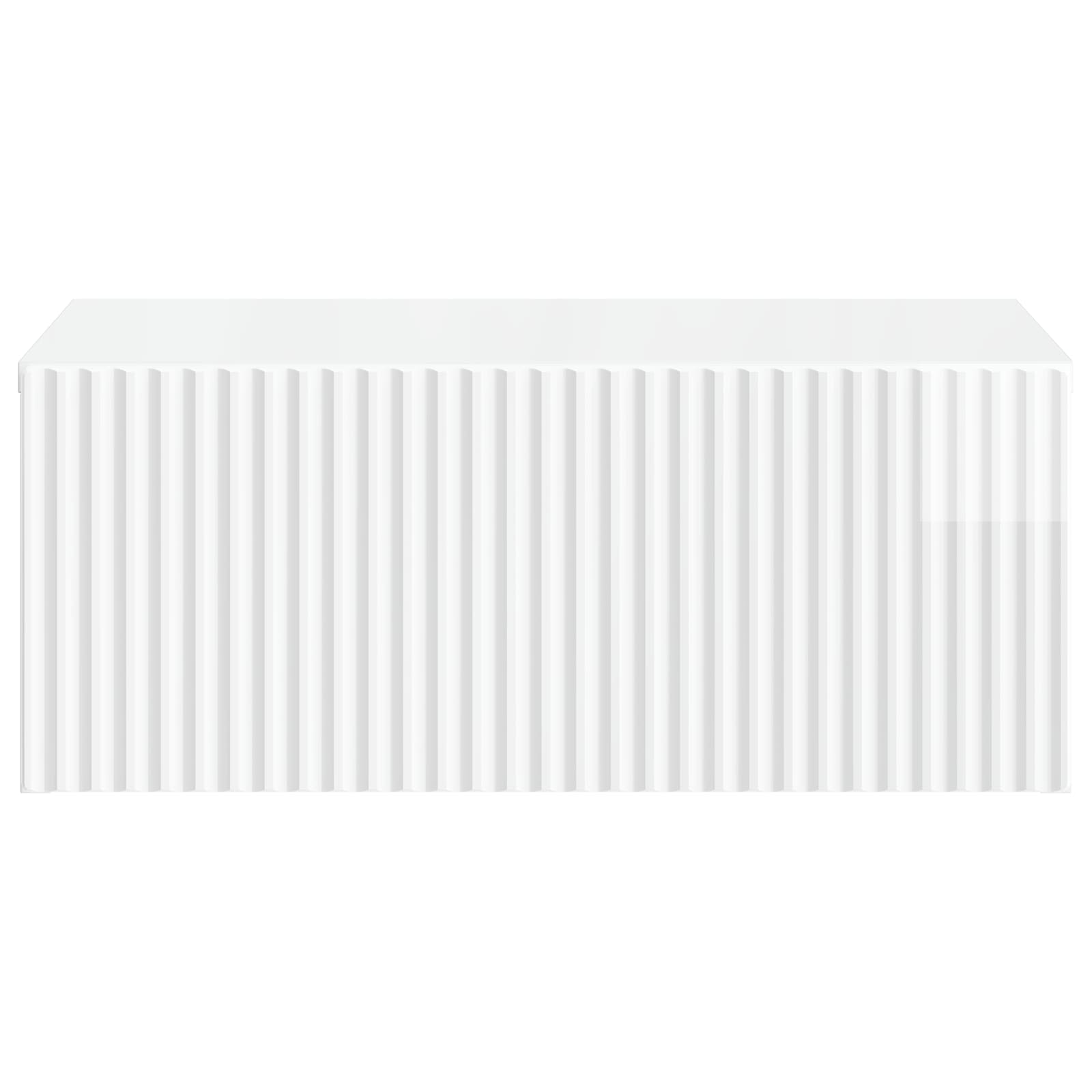 Mobiletto da notte a muro 2 pcs Bianco Lucido 49 x 34,5 x 20 cm | homemem39