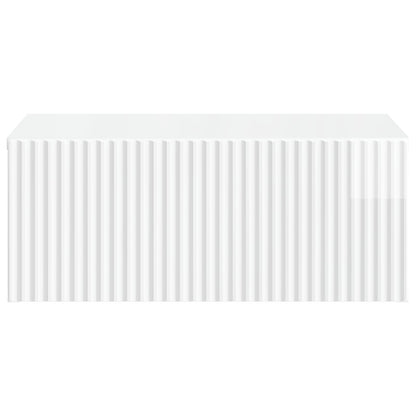 Mobiletto da notte a muro 2 pcs Bianco Lucido 49 x 34,5 x 20 cm | homemem39