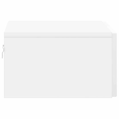 Mobiletto da notte a muro 2 pcs Bianco Lucido 49 x 34,5 x 20 cm | homemem39