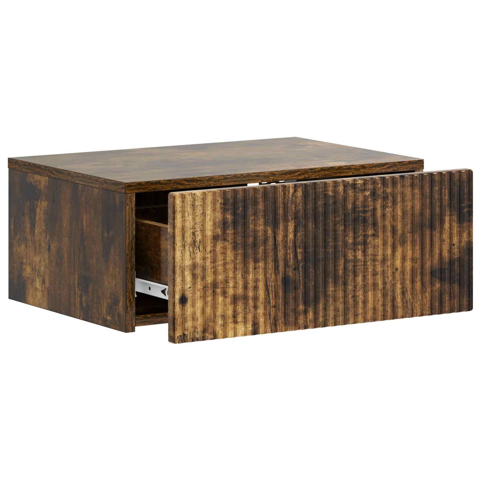 Mobiletto da notte a muro Rovere Fumo 49 x 34,5 x 20 cm | homemem39