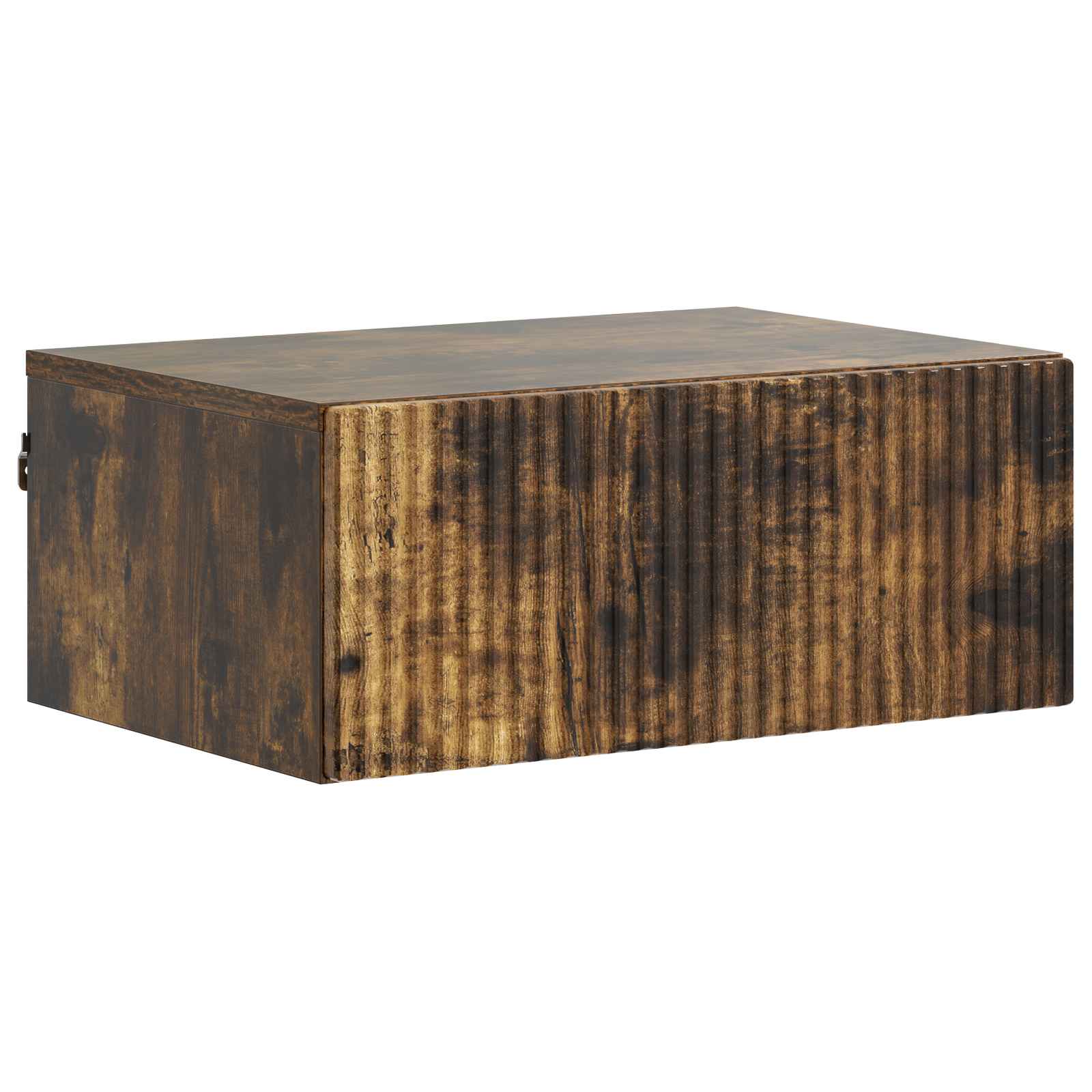 Mobiletto da notte a muro 2 pcs Rovere Fumo 49 x 34,5 x 20 cm | homemem39