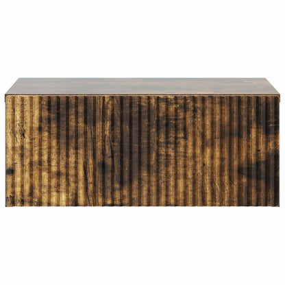Mobiletto da notte a muro 2 pcs Rovere Fumo 49 x 34,5 x 20 cm | homemem39
