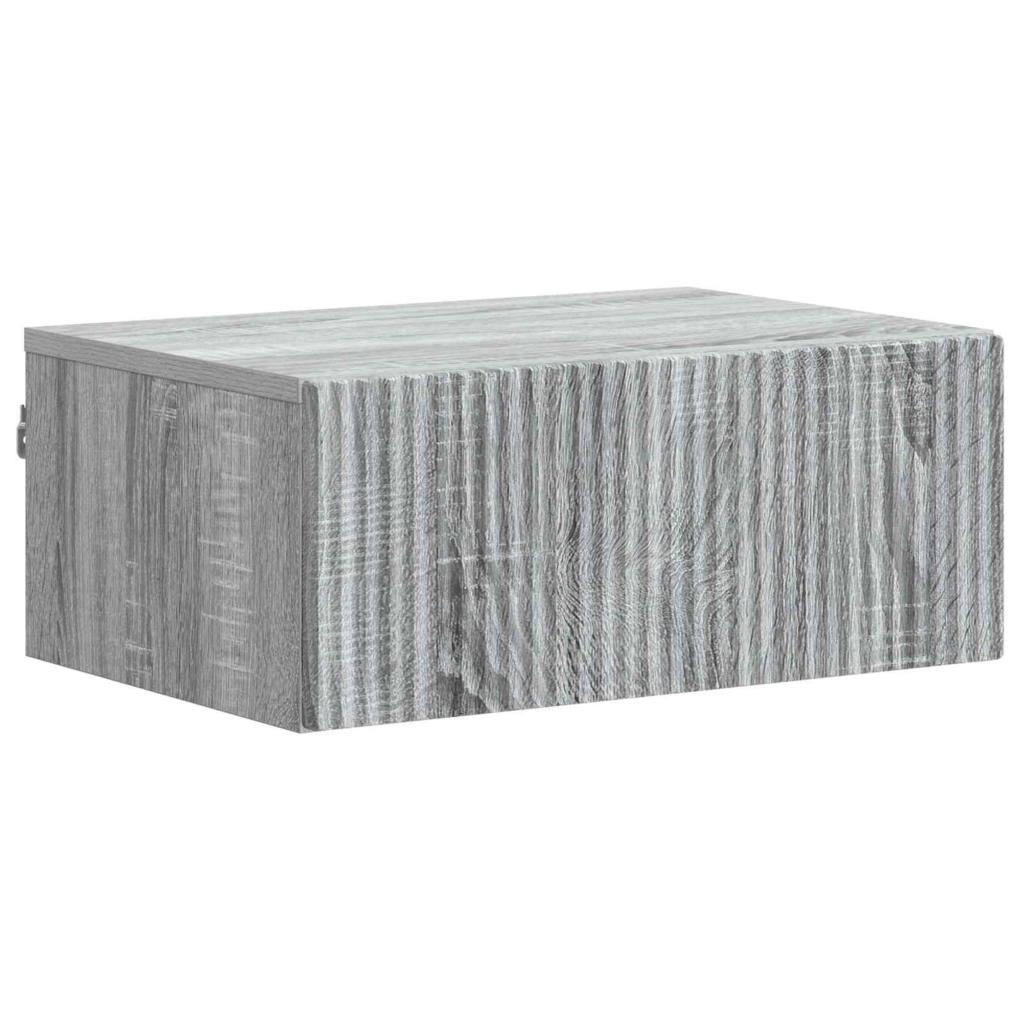 Mobiletto da notte a muro Grigio Sonoma 49 x 34,5 x 20 cm