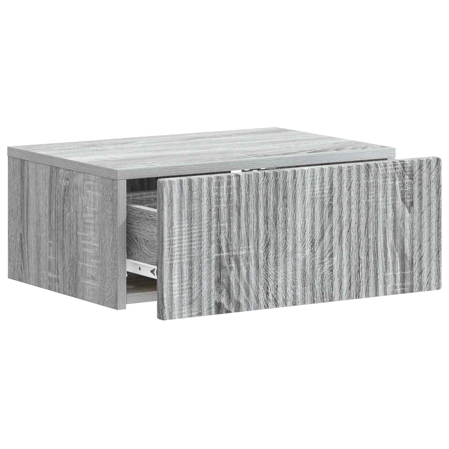 Mobiletto da notte a muro Grigio Sonoma 49 x 34,5 x 20 cm